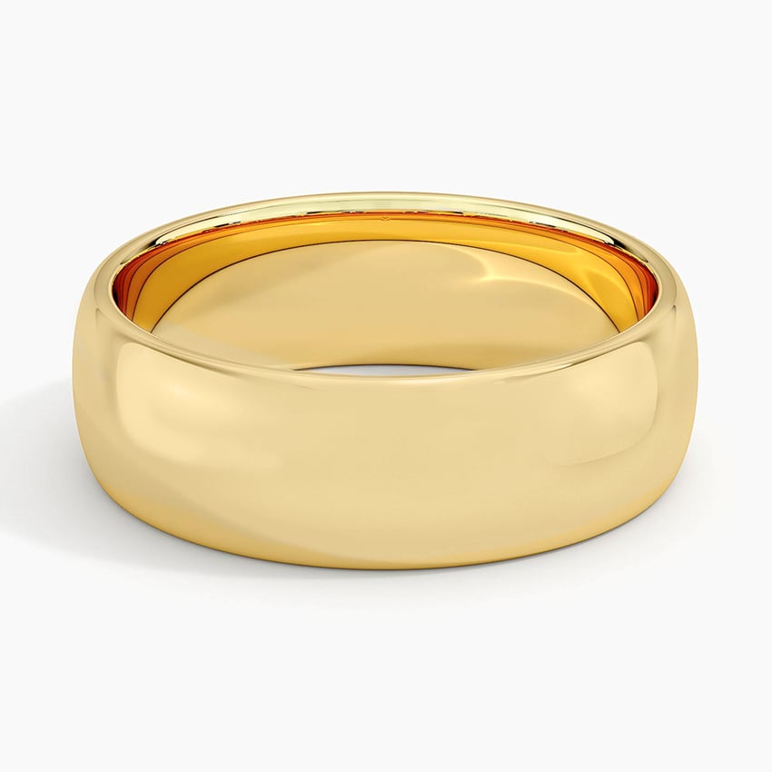 Fairmined Comfort Fit 6mm Wedding Ring Yellow Gold 18k Wedding Band