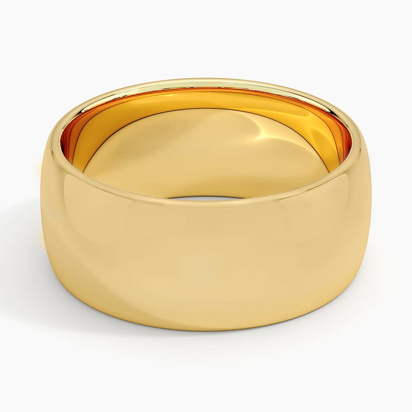 Fairmined Comfort Fit 8mm Wedding Ring Yellow Gold 18k Wedding Band