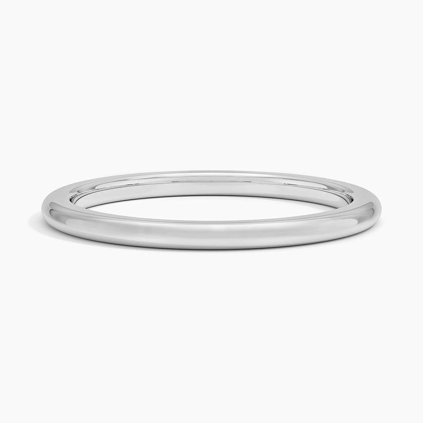 Fairmined 1.5mm Comfort Fit Wedding Ring White Gold 18k Wedding Band