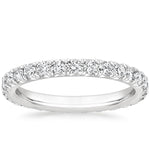 French Pavé Eternity Diamond Ring (1 ct. tw.) Platinum Eternity Band