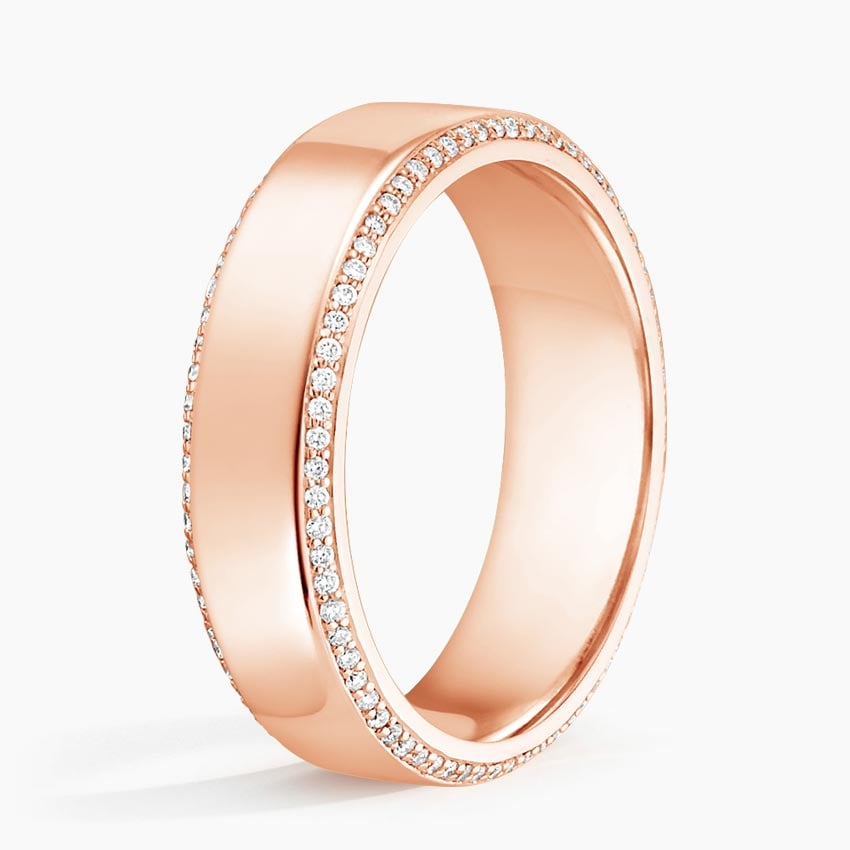 Avalon Eternity Diamond 6mm Wedding Ring (2/5 ct. tw.) Rose Gold 18k Eternity Band