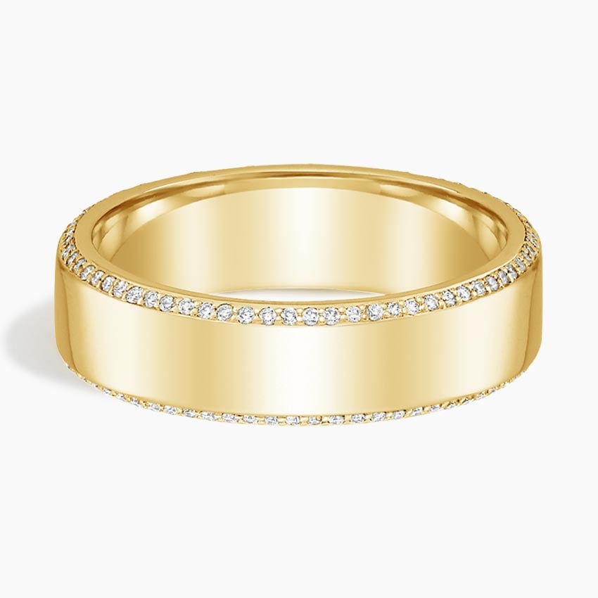 Avalon Eternity Diamond 6mm Wedding Ring (2/5 ct. tw.) Yellow Gold 18k Eternity Band