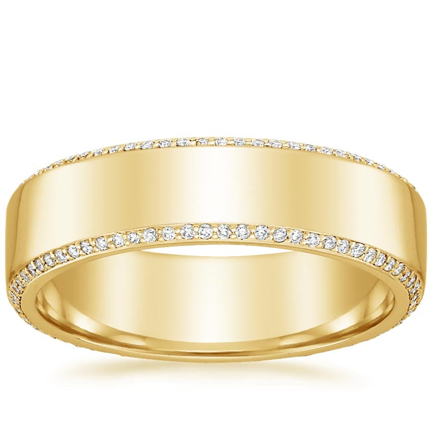 Avalon Eternity Diamond 6mm Wedding Ring (2/5 ct. tw.) Yellow Gold 18k Eternity Band