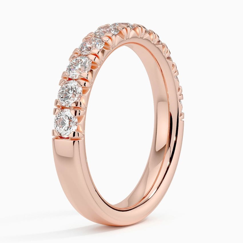 Ellora Half Coverage Diamond Ring (7/8 ct. tw.) Rose Gold 18k Wedding Band
