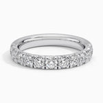 Ellora Half Coverage Diamond Ring (7/8 ct. tw.) Platinum Wedding Band