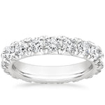 French Pavé Eternity Diamond Ring (3 ct. tw.) Platinum Eternity Band