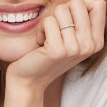 Sienna Half Coverage Diamond Ring (1/2 ct. tw.) Platinum Wedding Band