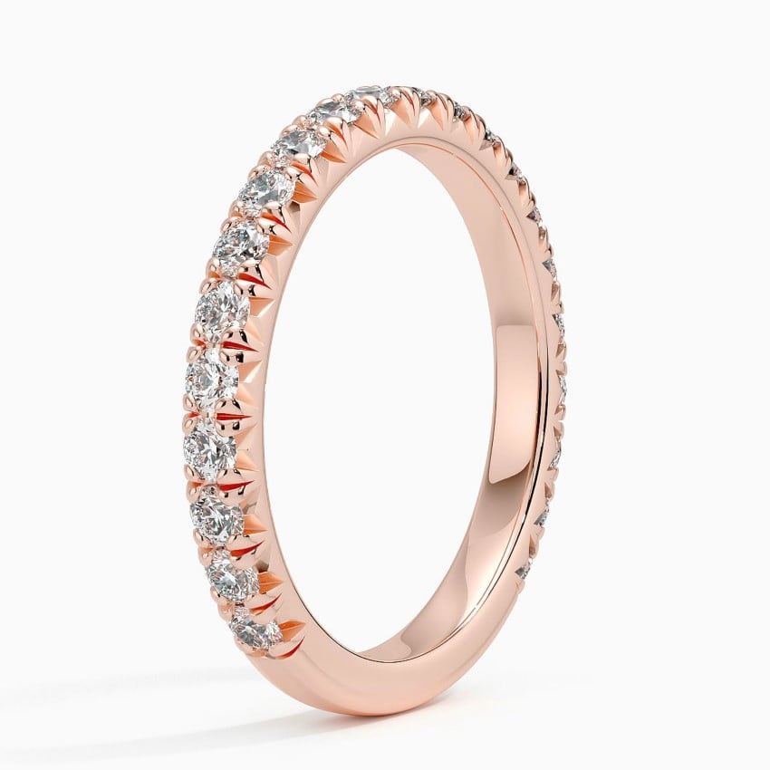 Sienna Three-Quarter Coverage Diamond Ring (5/8 ct. tw.) Rose Gold 18k Wedding Band