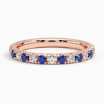 Sienna Sapphire and Diamond Ring (1/5 ct. tw.) Rose Gold 18k Wedding Band