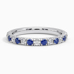 Sienna Sapphire and Diamond Ring (1/5 ct. tw.) Platinum Wedding Band