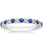 Sienna Sapphire and Diamond Ring (1/5 ct. tw.) Platinum Wedding Band