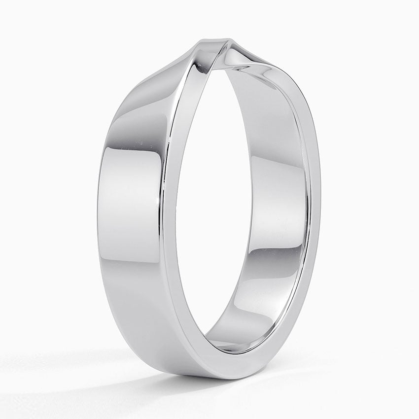 Mobius 5mm Wedding Ring Platinum Wedding Band