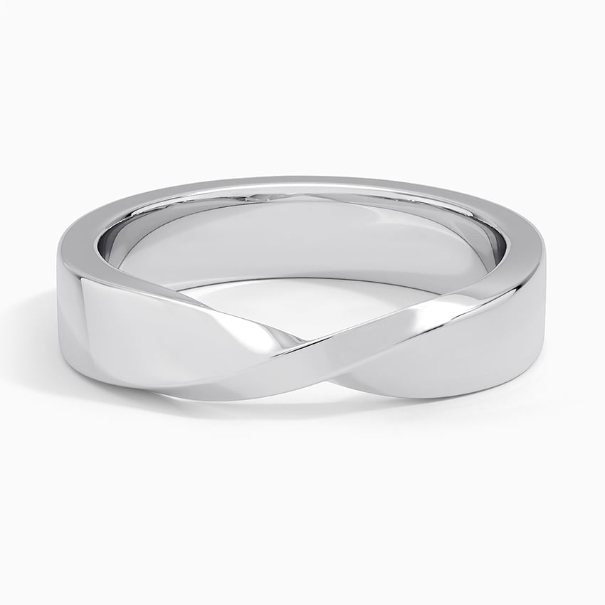 Mobius 5mm Wedding Ring Platinum Wedding Band