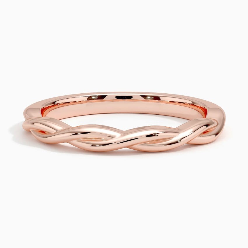 Twisted Vine Ring Rose Gold 18k Wedding Band