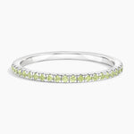 Luxe Ballad Peridot Ring Platinum Wedding Band