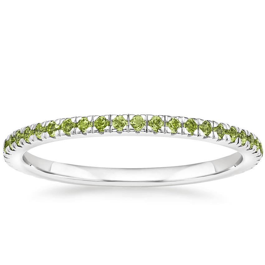 Luxe Ballad Peridot Ring Platinum Wedding Band