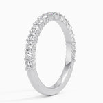 Shared Double Prong Diamond Ring (1/2 ct. tw.) Platinum Wedding Band