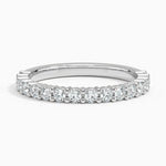 Shared Double Prong Diamond Ring (1/2 ct. tw.) Platinum Wedding Band
