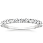 Shared Double Prong Diamond Ring (1/2 ct. tw.) Platinum Wedding Band