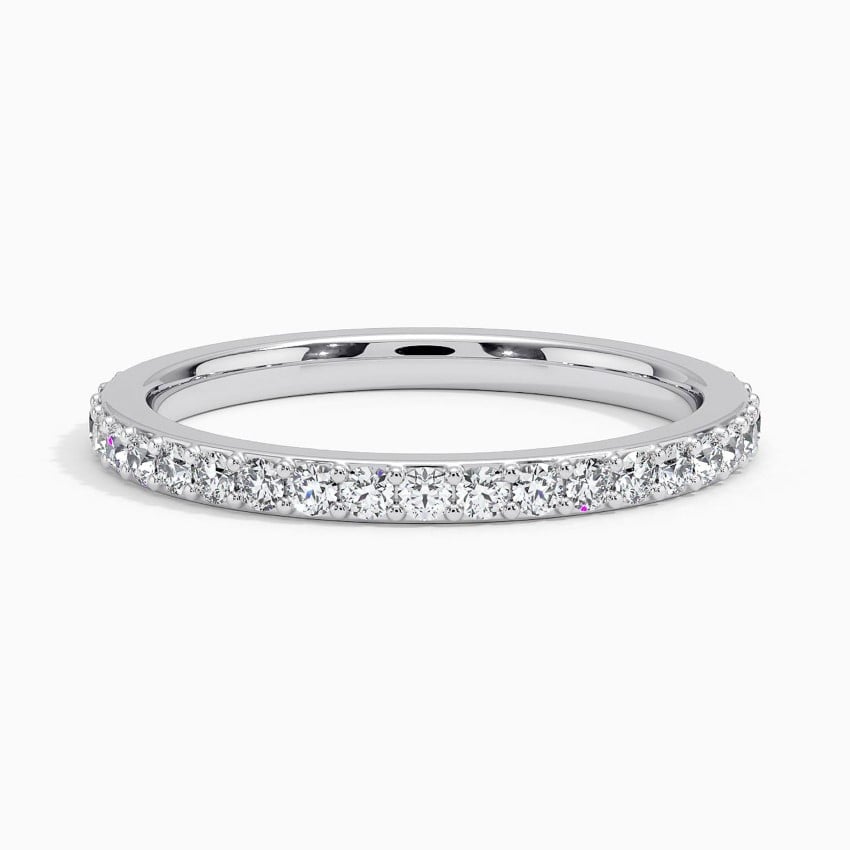 Petite Shared Prong Eternity Diamond Ring (1/2 ct. tw.) Platinum Eternity Band