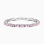 Luxe Ballad Pink Sapphire Ring Platinum Wedding Band