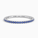 Luxe Ballad Sapphire Ring Platinum Wedding Band