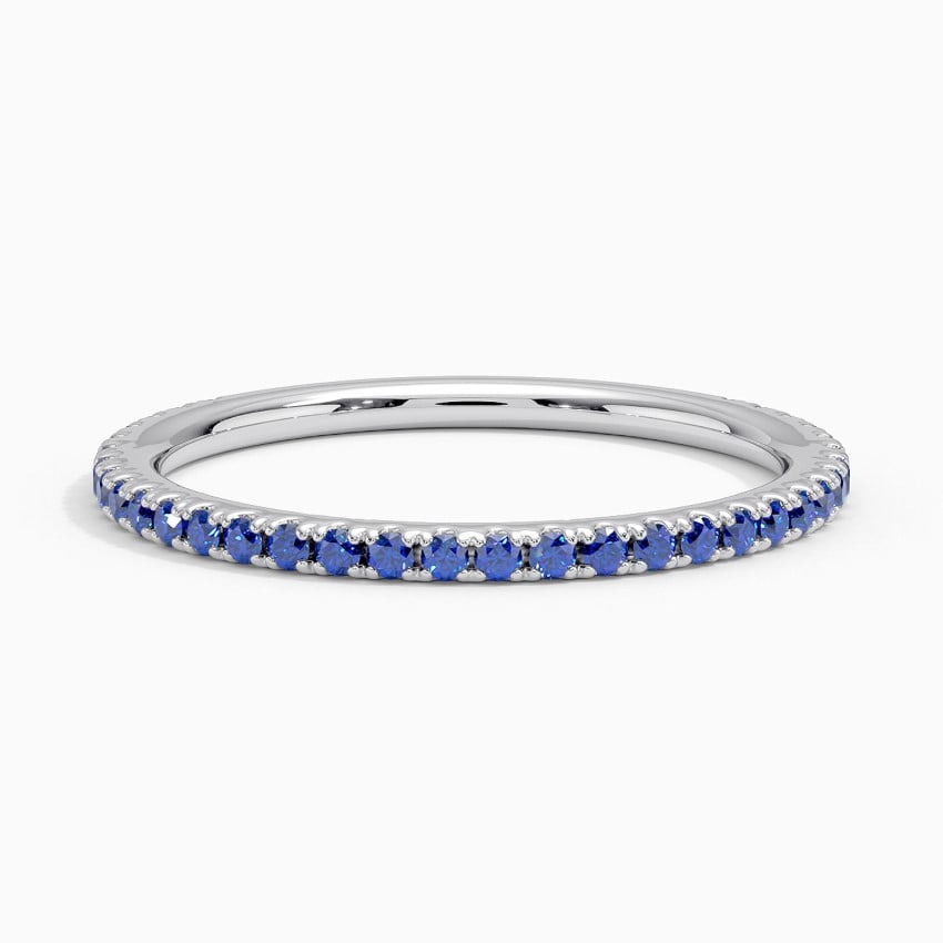 Luxe Ballad Sapphire Ring Platinum Wedding Band