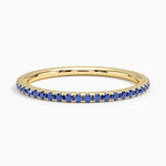 Luxe Ballad Sapphire Ring Yellow Gold 18k Wedding Band
