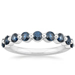 Monaco Sapphire Ring Platinum Wedding Band