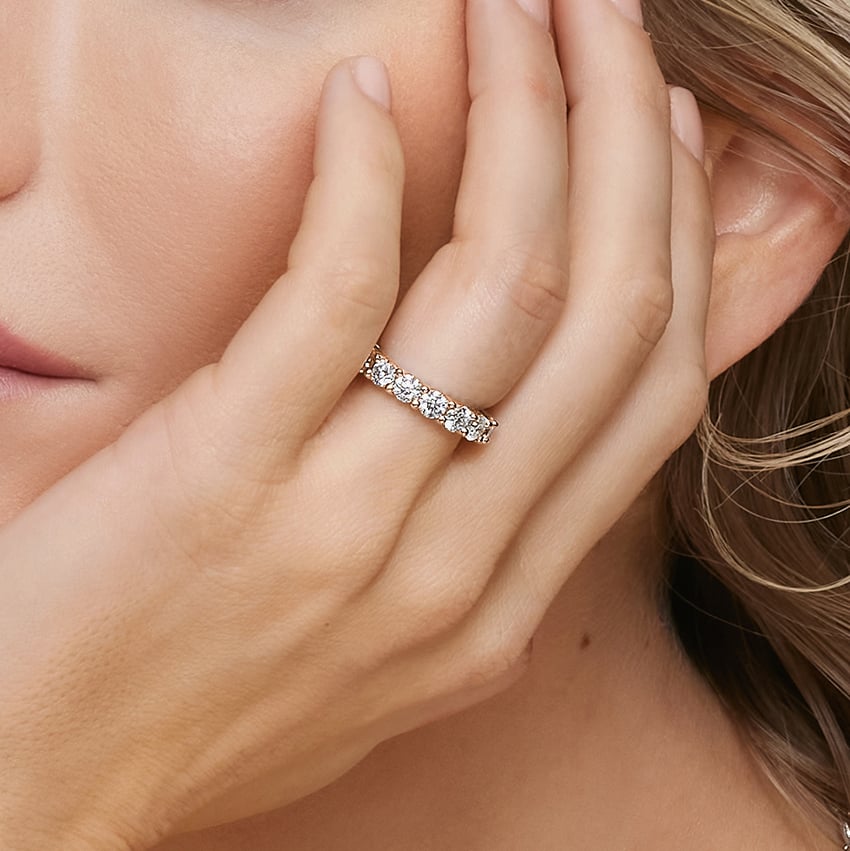 Eternity Diamond Ring (4 ct. tw.) Rose Gold 18k Eternity Band