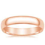 Slim Profile 4mm Wedding Ring Rose Gold 18k Wedding Band
