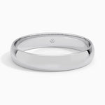 Slim Profile 4mm Wedding Ring Platinum Wedding Band