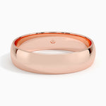 Slim Profile 5mm Wedding Ring Rose Gold 18k Wedding Band