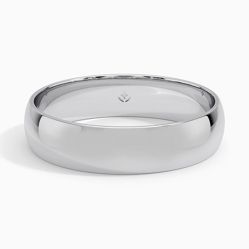 Slim Profile 5mm Wedding Ring Platinum Wedding Band