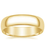 Slim Profile 6mm Wedding Ring Yellow Gold 18k Wedding Band