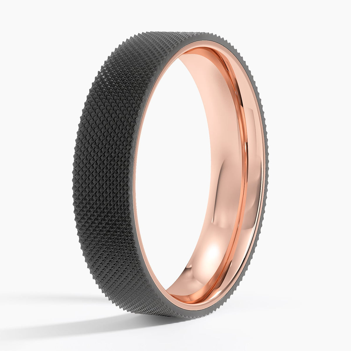 Mojave Maverick 5mm Wedding Ring Rose Gold 18k Wedding Band