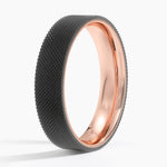 Mojave Maverick 5mm Wedding Ring Rose Gold 18k Wedding Band