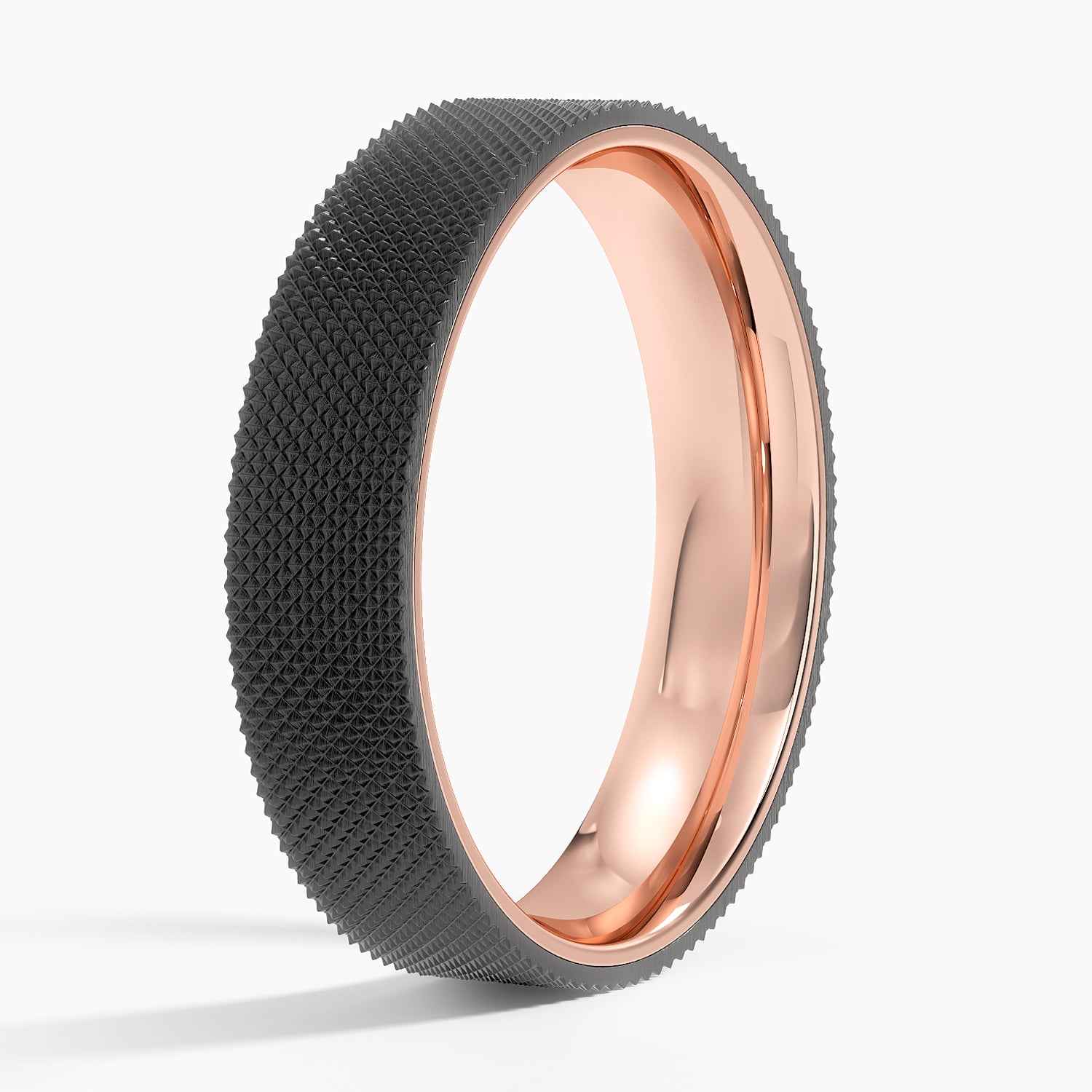 Mojave Maverick 5mm Wedding Ring Rose Gold 18k Wedding Band