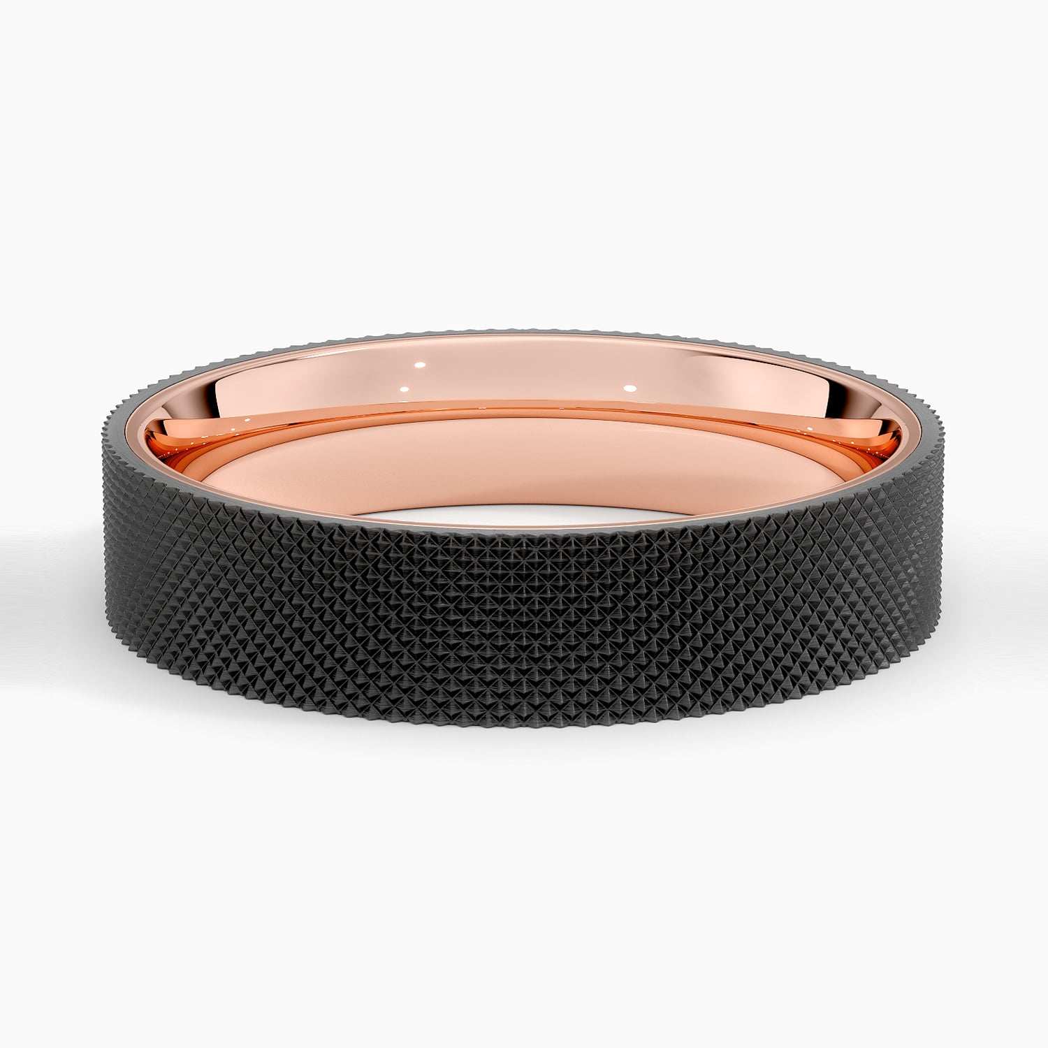 Mojave Maverick 5mm Wedding Ring Rose Gold 18k Wedding Band
