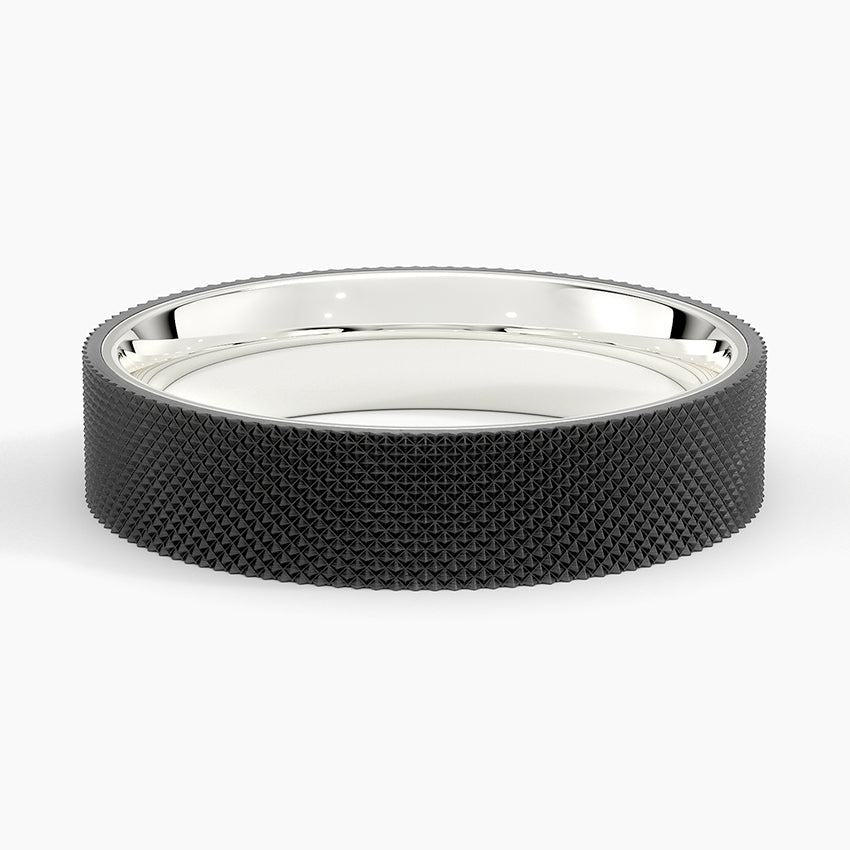 Mojave Maverick 5mm Wedding Ring White Gold 18k Wedding Band