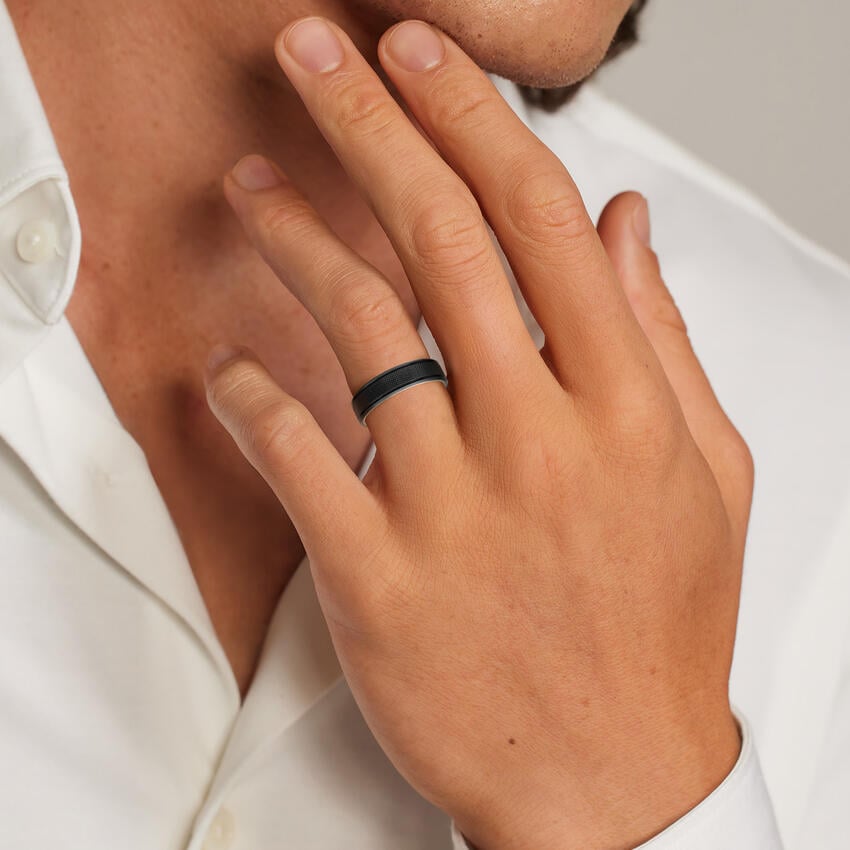 Maverick 5.5mm Wedding Ring White Gold 18k Wedding Band
