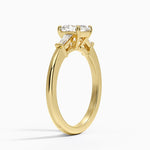 Symphony Tapered Baguette Three Stone Diamond Ring (1/5 ct. tw.) Yellow Gold 18k Asscher Engagement Ring