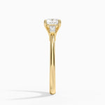 Symphony Tapered Baguette Three Stone Diamond Ring (1/5 ct. tw.) Yellow Gold 18k Cushion Engagement Ring