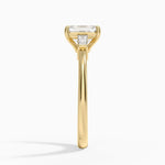 Symphony Tapered Baguette Three Stone Diamond Ring (1/5 ct. tw.) Yellow Gold 18k Emerald Engagement Ring