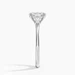 Symphony Tapered Baguette Three Stone Diamond Ring (1/5 ct. tw.) Platinum Oval Engagement Ring