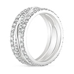 Twisted Vine Diamond Ring Stack (1 1/4 ct. tw.) Platinum Eternity Band