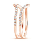 Flair Nested Diamond Ring Stack (1/3 ct. tw.) Rose Gold 18k Wedding Band