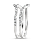 Flair Nested Diamond Ring Stack (1/3 ct. tw.) Platinum Wedding Band