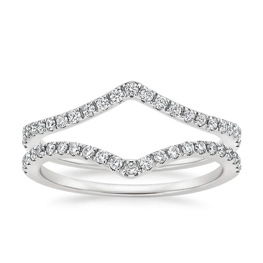 Flair Nested Diamond Ring Stack (1/3 ct. tw.) Platinum Wedding Band