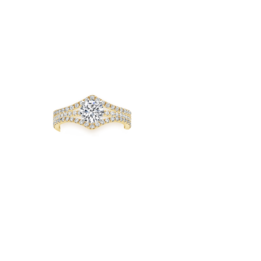 Flair Nested Diamond Ring Stack (1/3 ct. tw.) Yellow Gold 18k Wedding Band